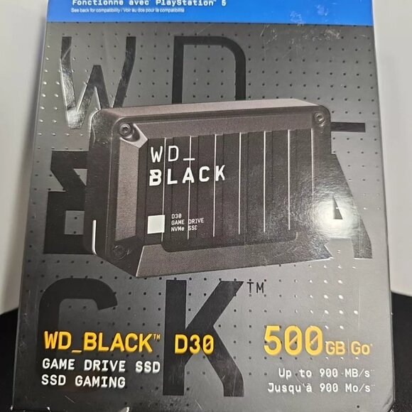 Western Digital WD_Black D30 Game Drive SSD 500GB Playstation 5 - Picture 1 of 7